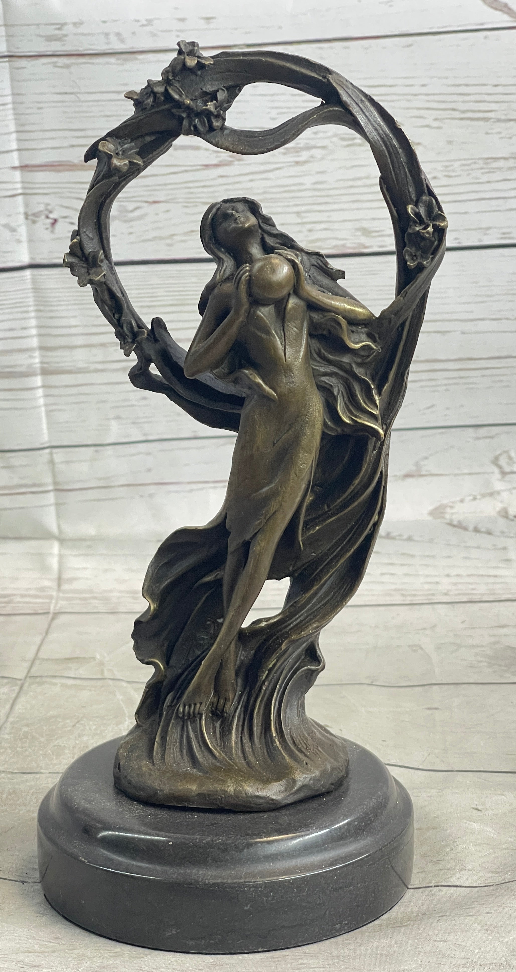 Dream Goddess by Augustine Moreau Bronze Sculpture