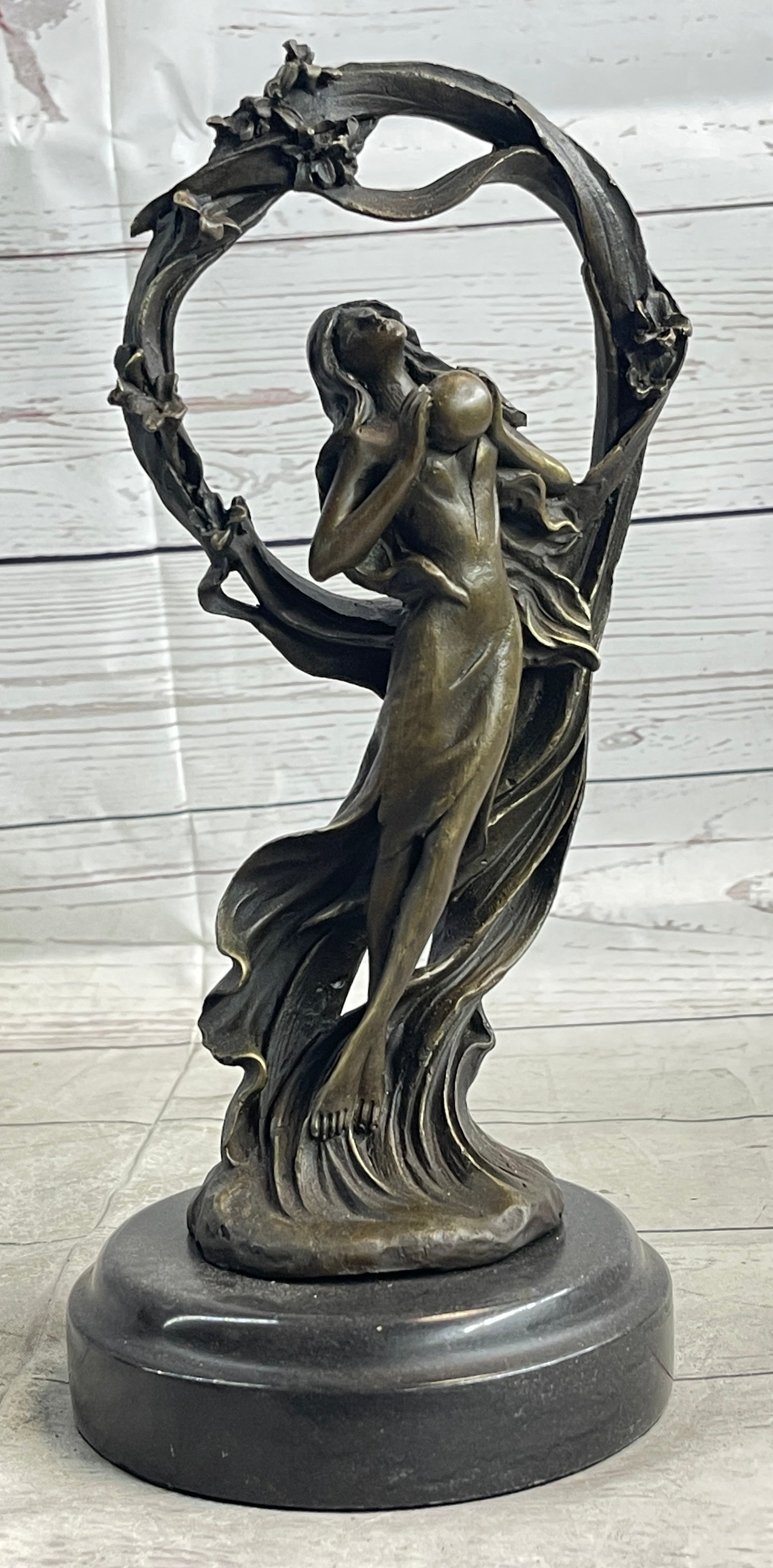 Dream Goddess by Augustine Moreau Bronze Sculpture