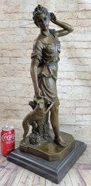 Le Faguays Goddess of Hunt Artemis Diana with Greyhound
