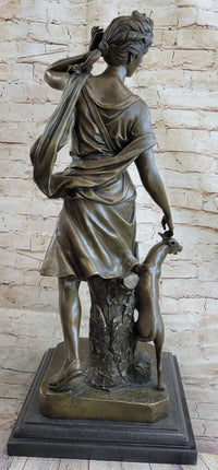 Le Faguays Goddess of Hunt Artemis Diana with Greyhound