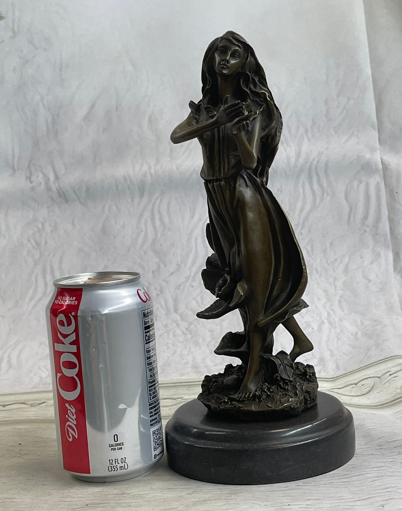 Signed Art Deco by Mavchi Mother Nature Bronze Sculpture