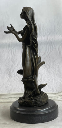 Signed Art Deco by Mavchi Mother Nature Bronze Sculpture