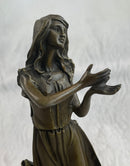 Signed Art Deco by Mavchi Mother Nature Bronze Sculpture