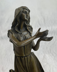Signed Art Deco by Mavchi Mother Nature Bronze Sculpture
