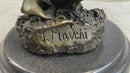 Signed Art Deco by Mavchi Mother Nature Bronze Sculpture