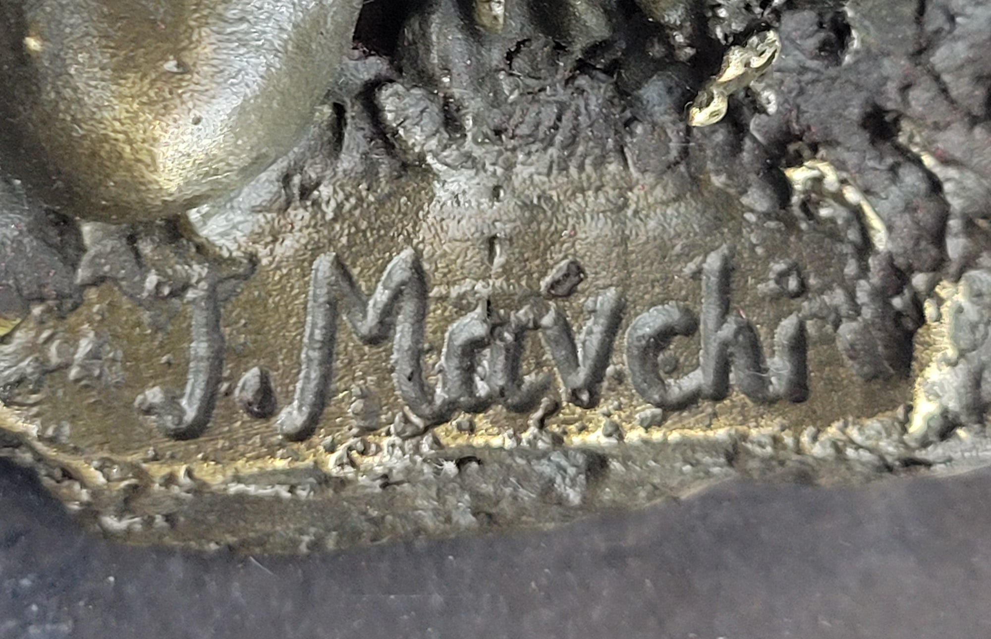 Girl Sitting on Mushroom Toadstool Alice Wonderland Bronze 10" x 5"