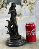Gaia Earth Mother Bronze Sculpture Signed 11" x 6"