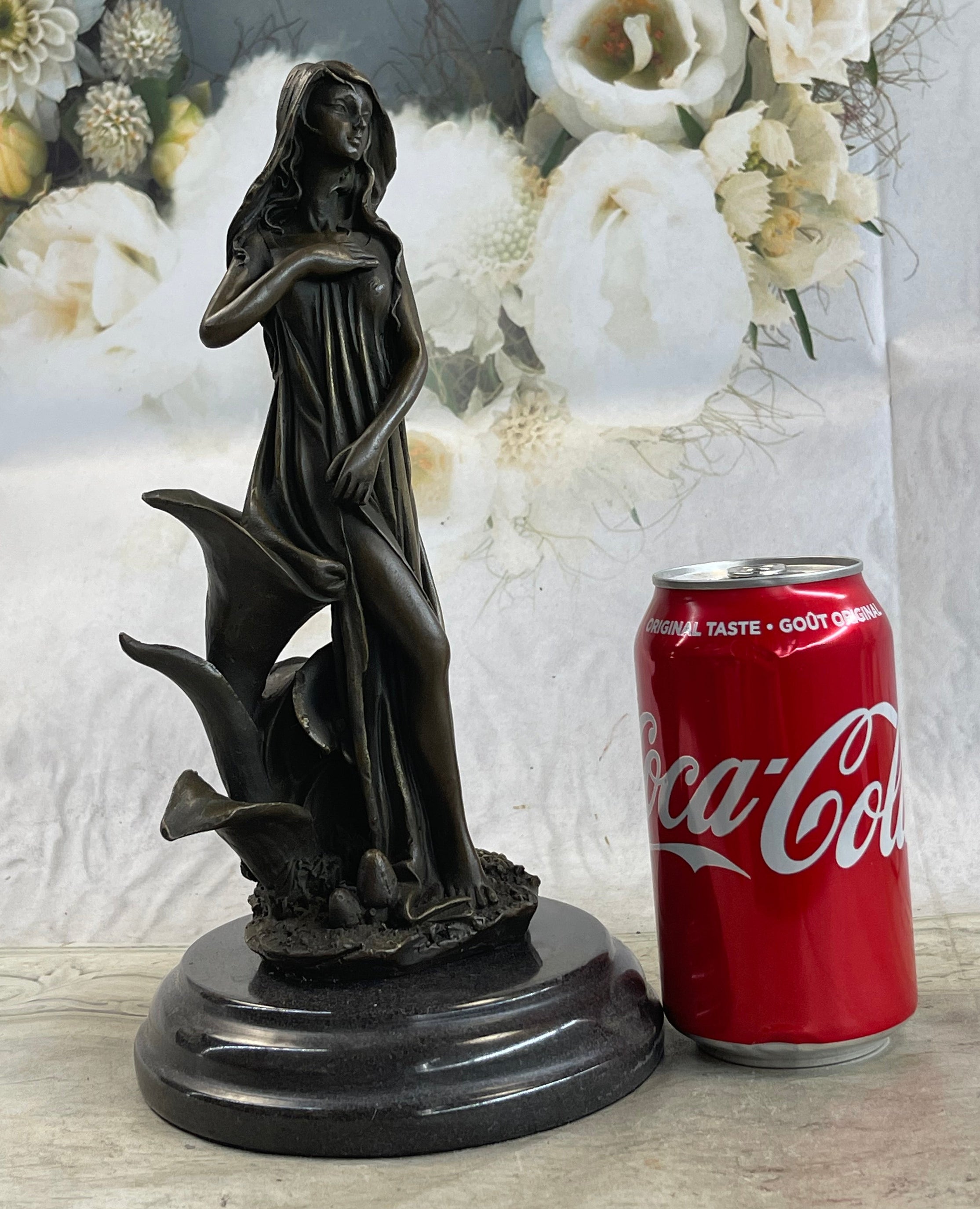 Gaia Earth Mother Bronze Sculpture Signed 11" x 6"