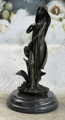 Gaia Earth Mother Bronze Sculpture Signed 11" x 6"
