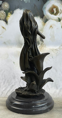 Gaia Earth Mother Bronze Sculpture Signed 11" x 6"