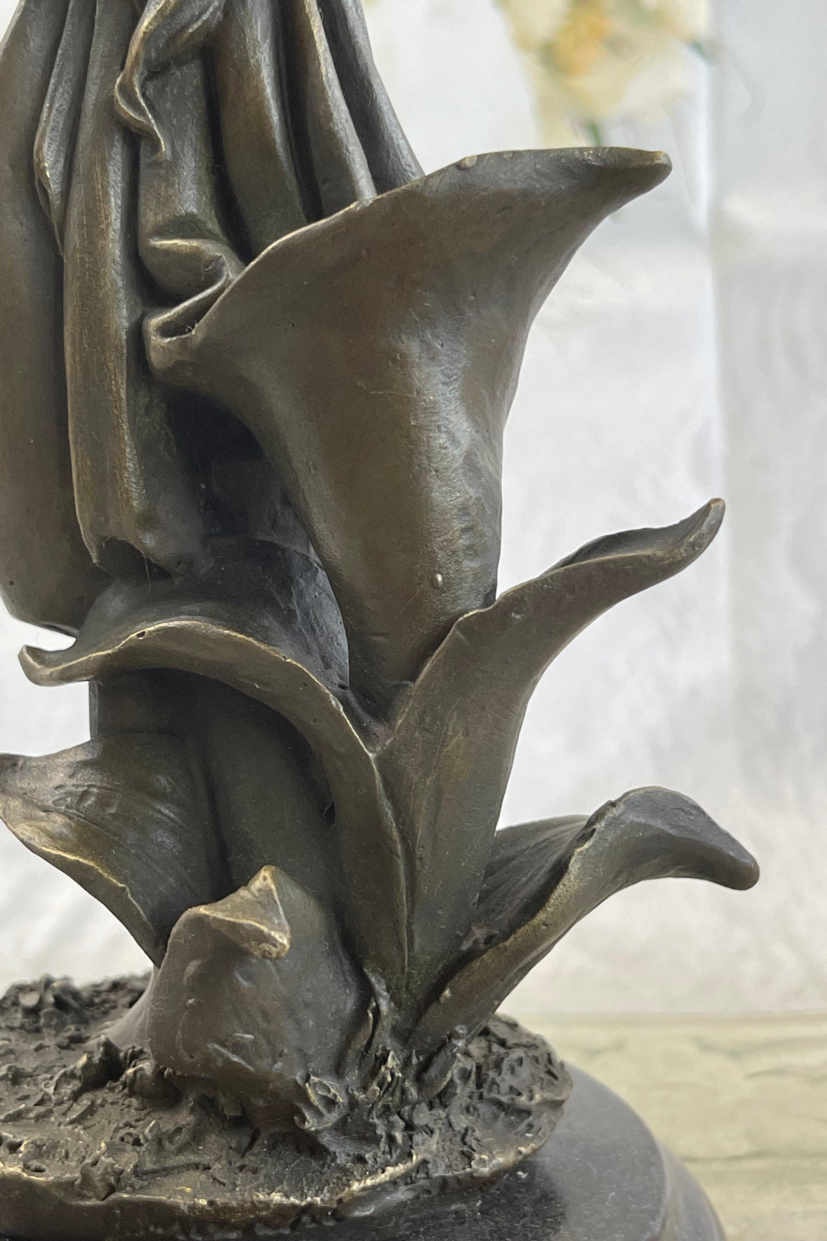 Gaia Earth Mother Bronze Sculpture Signed 11" x 6"