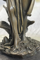 Gaia Earth Mother Bronze Sculpture Signed 11" x 6"