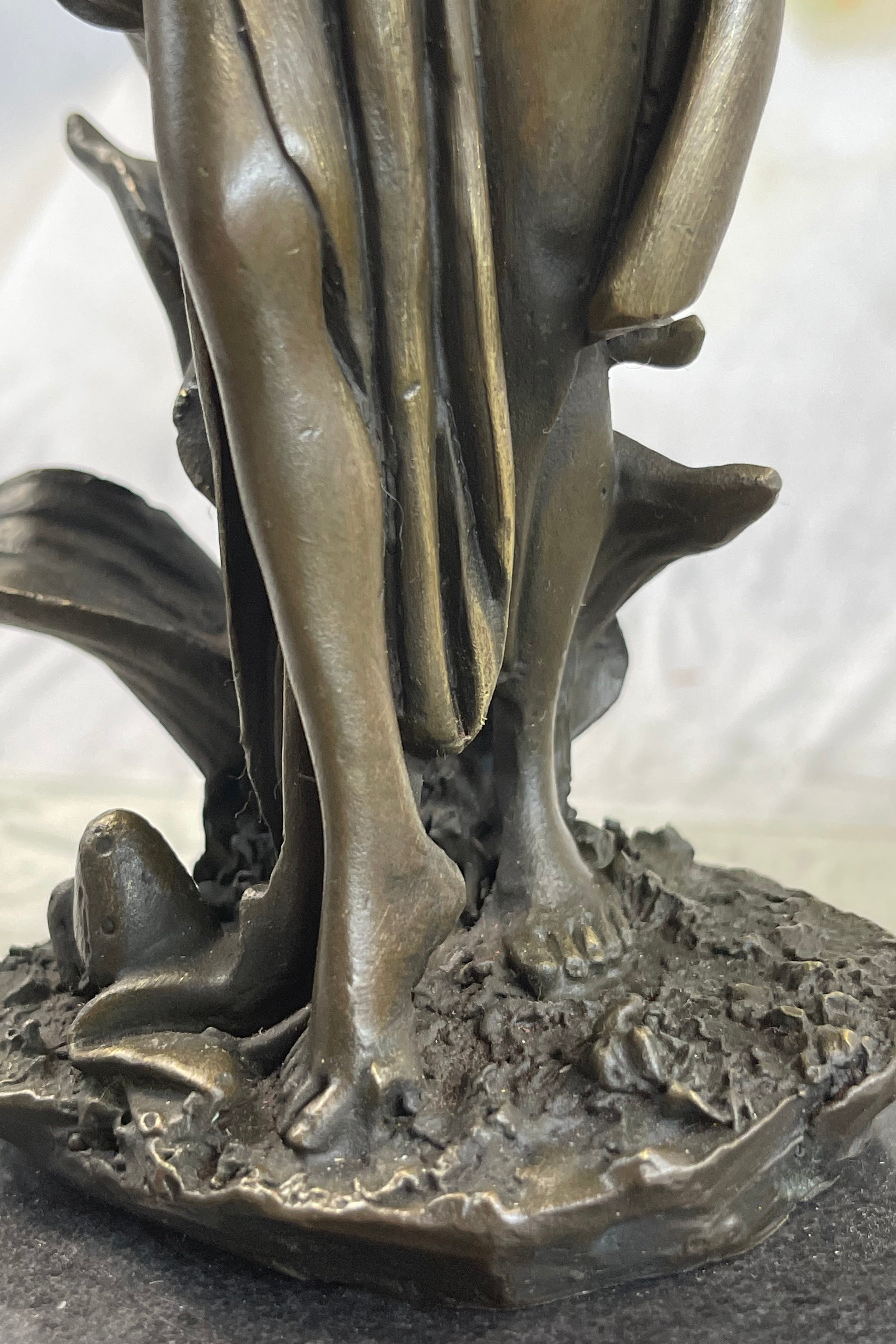 Gaia Earth Mother Bronze Sculpture Signed 11" x 6"