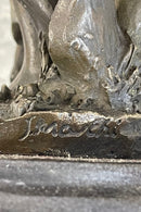 Gaia Earth Mother Bronze Sculpture Signed 11" x 6"