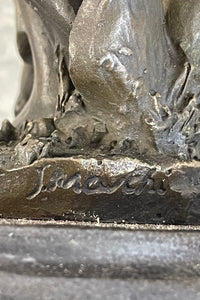 Gaia Earth Mother Bronze Sculpture Signed 11" x 6"