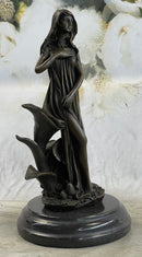 Gaia Earth Mother Bronze Sculpture Signed 11" x 6"