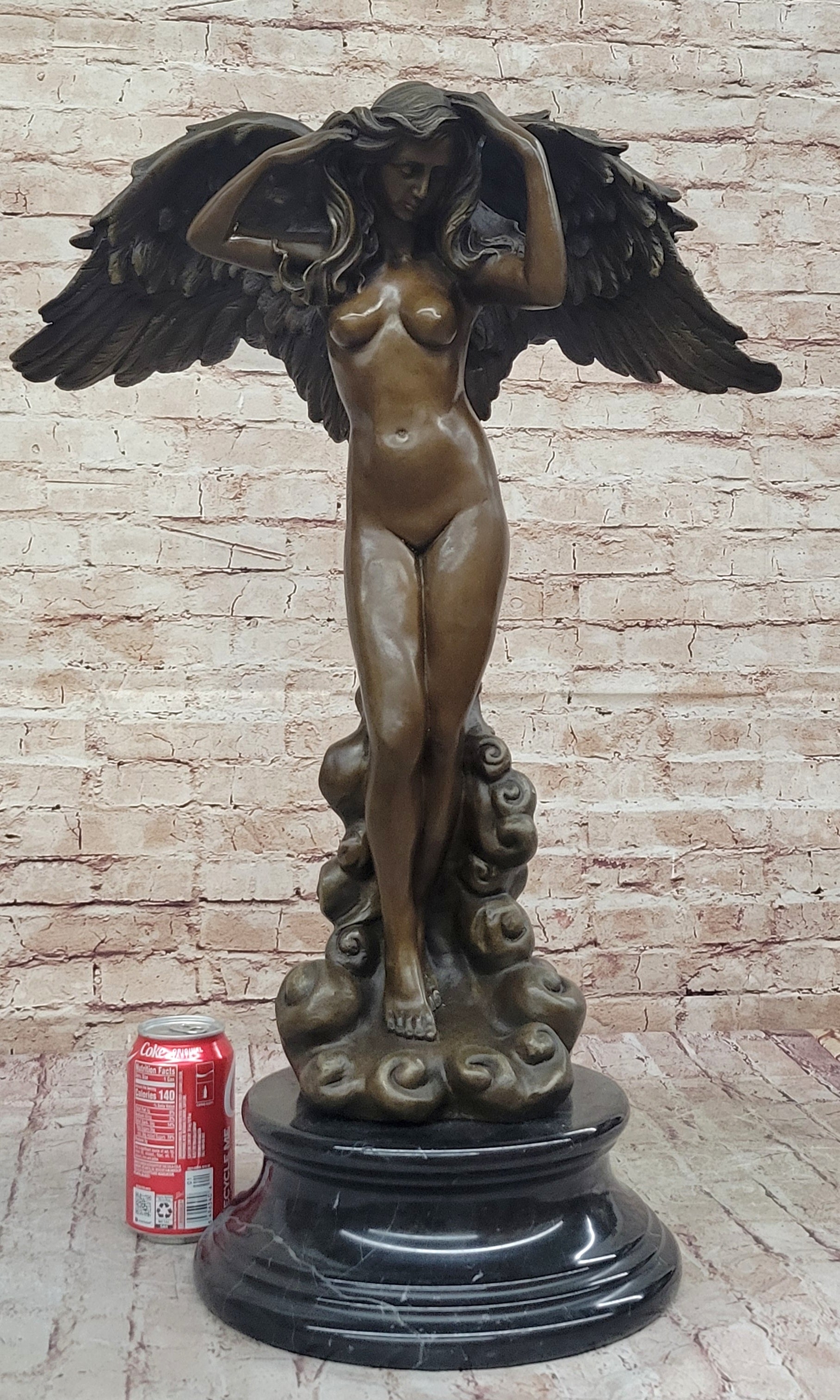 Descending Night by Adolph Weinman Bronze Angel 27" x 18"