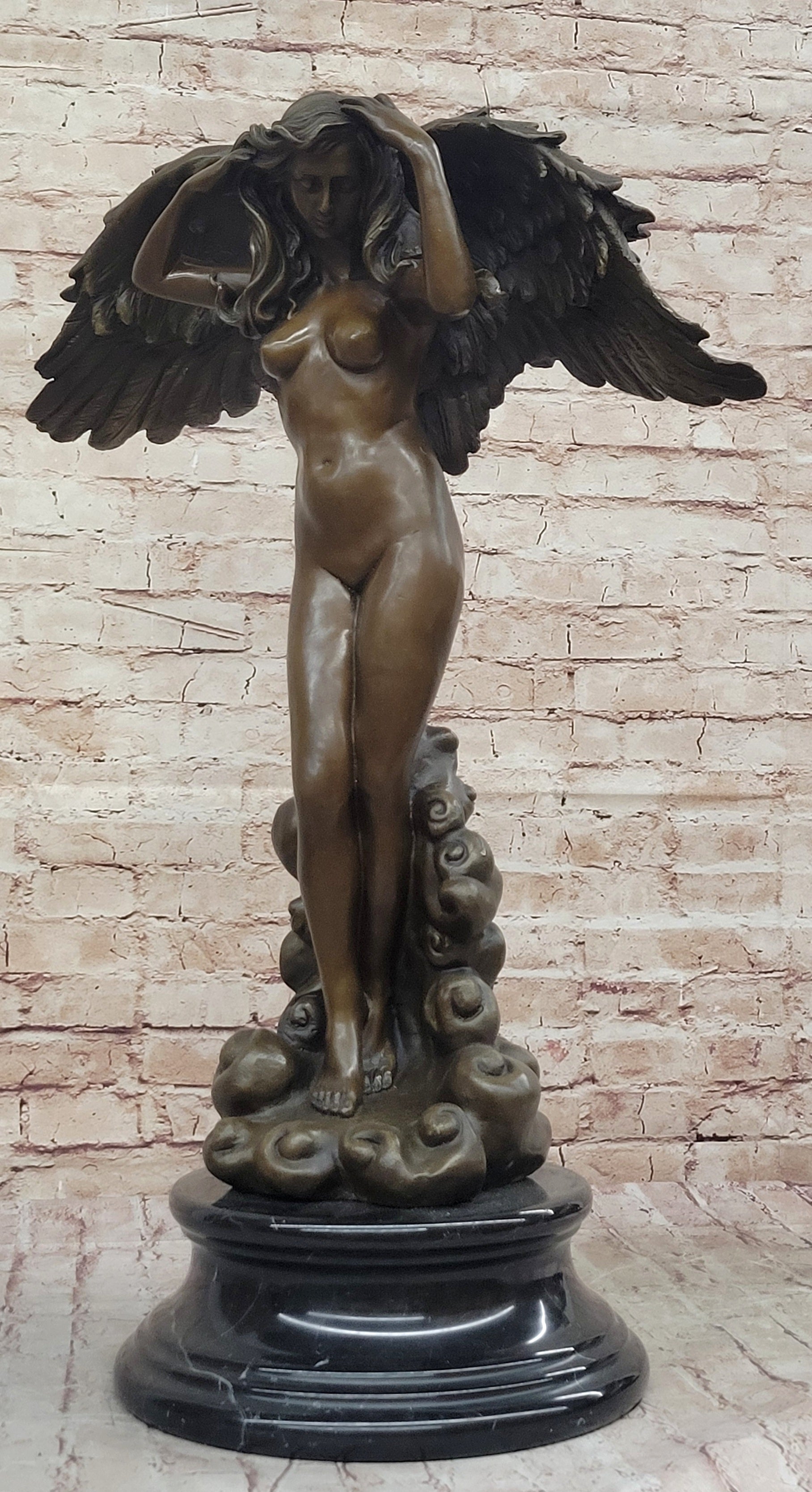 Descending Night by Adolph Weinman Bronze Angel 27" x 18"