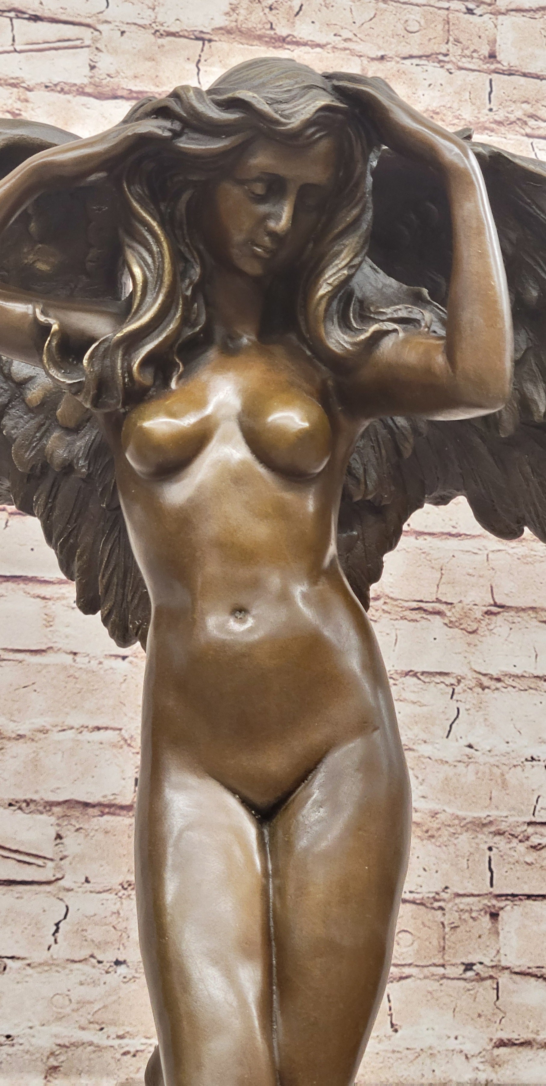 Descending Night by Adolph Weinman Bronze Angel 27" x 18"