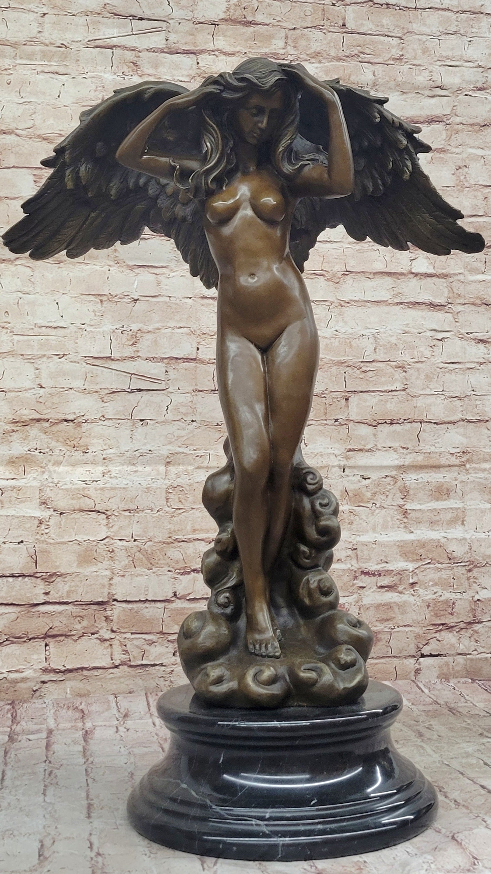 Descending Night by Adolph Weinman Bronze Angel 27" x 18"