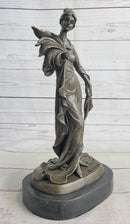Art Deco Woman Bronze Sculpture 14" x 7"