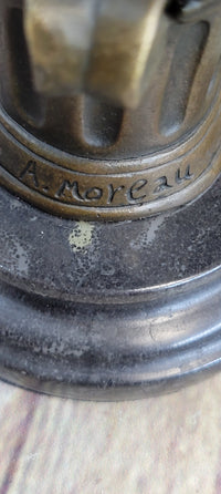 Little Boy Angel Playing Violin Bronze Sculpture