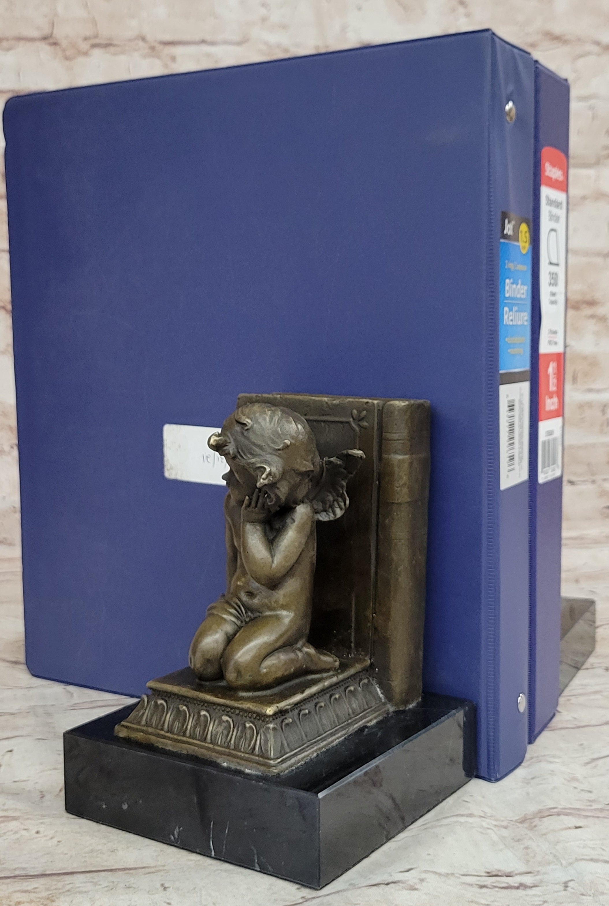 Puti Baby Angel Bookends by Augustine Moreau