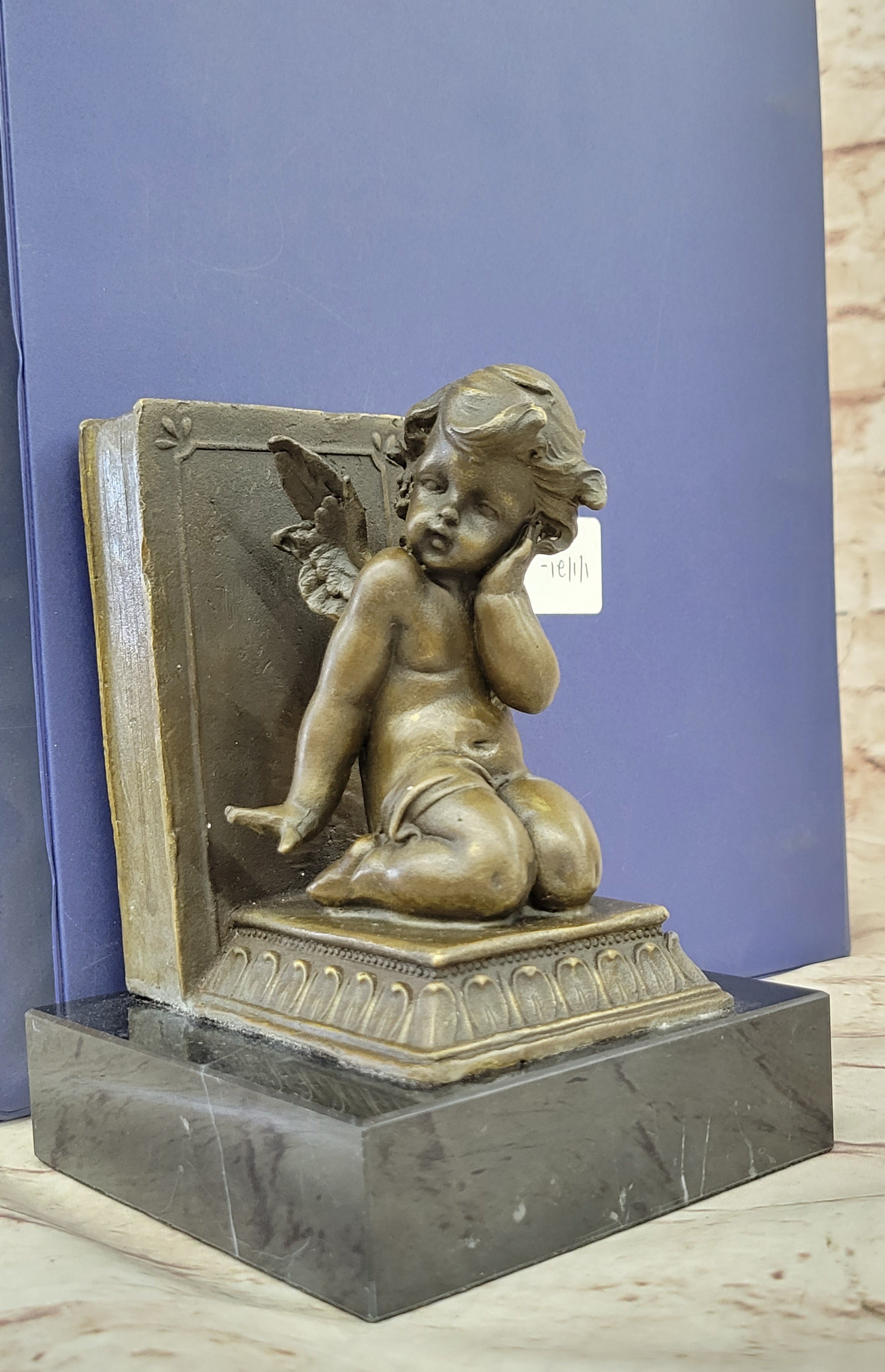 Puti Baby Angel Bookends by Augustine Moreau