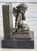 Bronze Cherubim Pair of Bookends 6" x 9"
