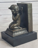 Bronze Cherubim Pair of Bookends 6" x 9"