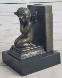 Bronze Cherubim Pair of Bookends 6" x 9"