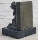 Bronze Cherubim Pair of Bookends 6" x 9"