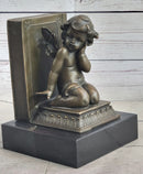 Bronze Cherubim Pair of Bookends 6" x 9"