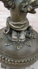 Baby Angel Praying Trinket Jewelry Box Bronze Sculpture