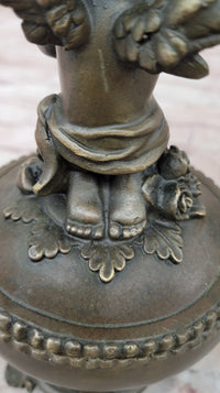 Baby Angel Praying Trinket Jewelry Box Bronze Sculpture