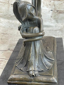 Angel Memorial Picture Holder Frame Bronze 19" x 8"