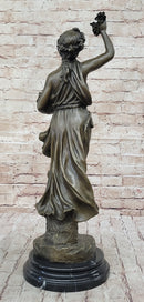 Bronze Bacchante in Joyous Celebration with Grapes and Wine by Milo