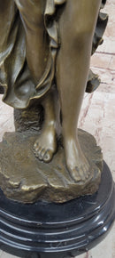 Bronze Bacchante in Joyous Celebration with Grapes and Wine by Milo