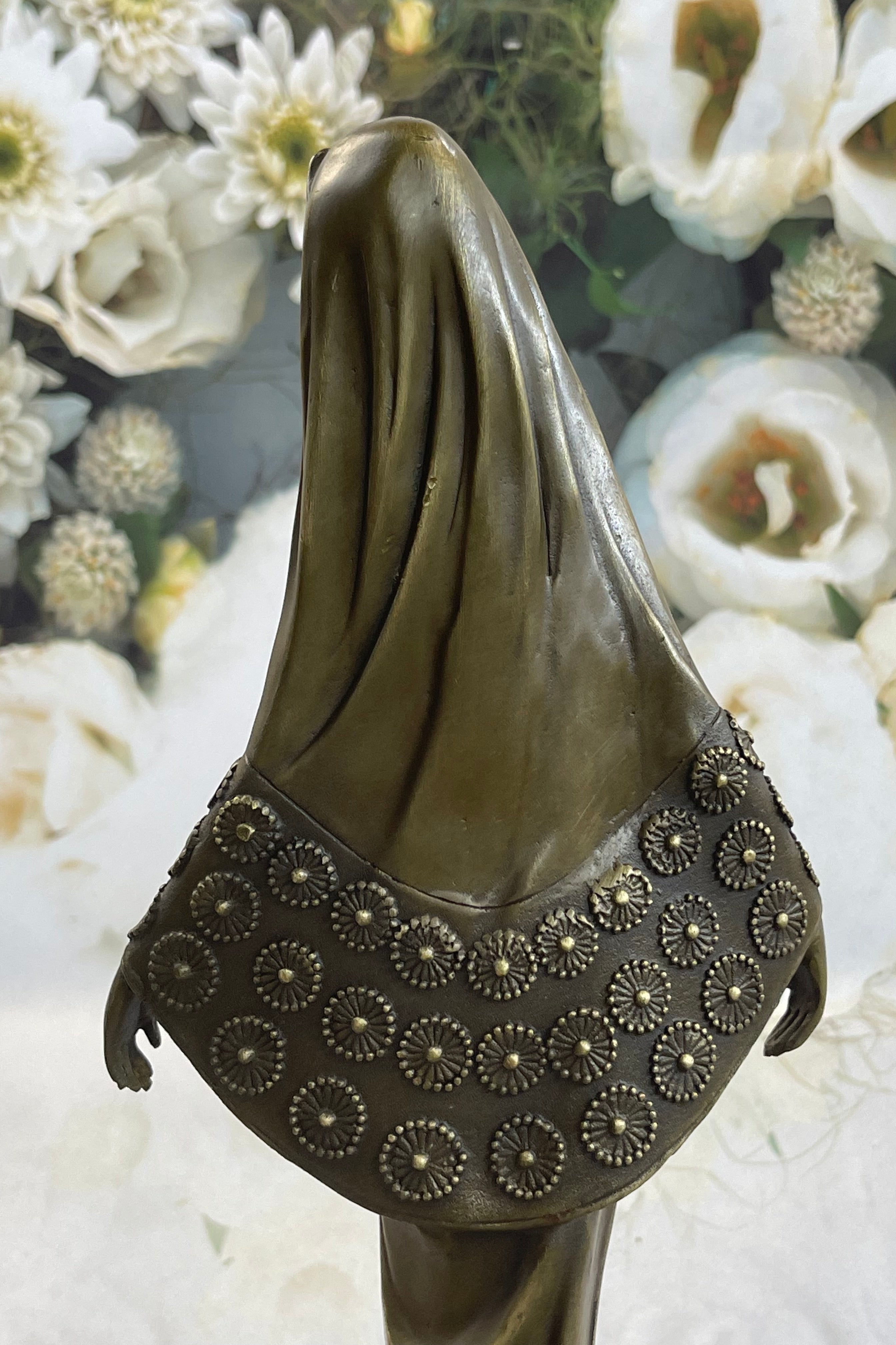 Signed Middle Eastern Persian Princess Bronze Artwork