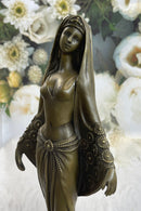 Signed Middle Eastern Persian Princess Bronze Artwork