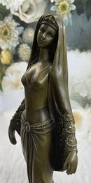 Signed Middle Eastern Persian Princess Bronze Artwork