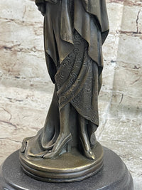 Signed Kassin 1920 Art Deco Woman Bronze Sculpture