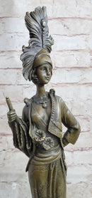 Art Deco Charleston Flapper w/ Feathered Hat - Bronze by J. Kassin
