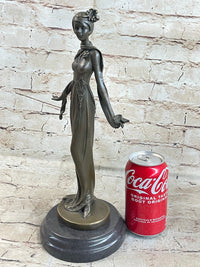 Art Deco Bronze Fashion Model Sculpture 13" x 5"