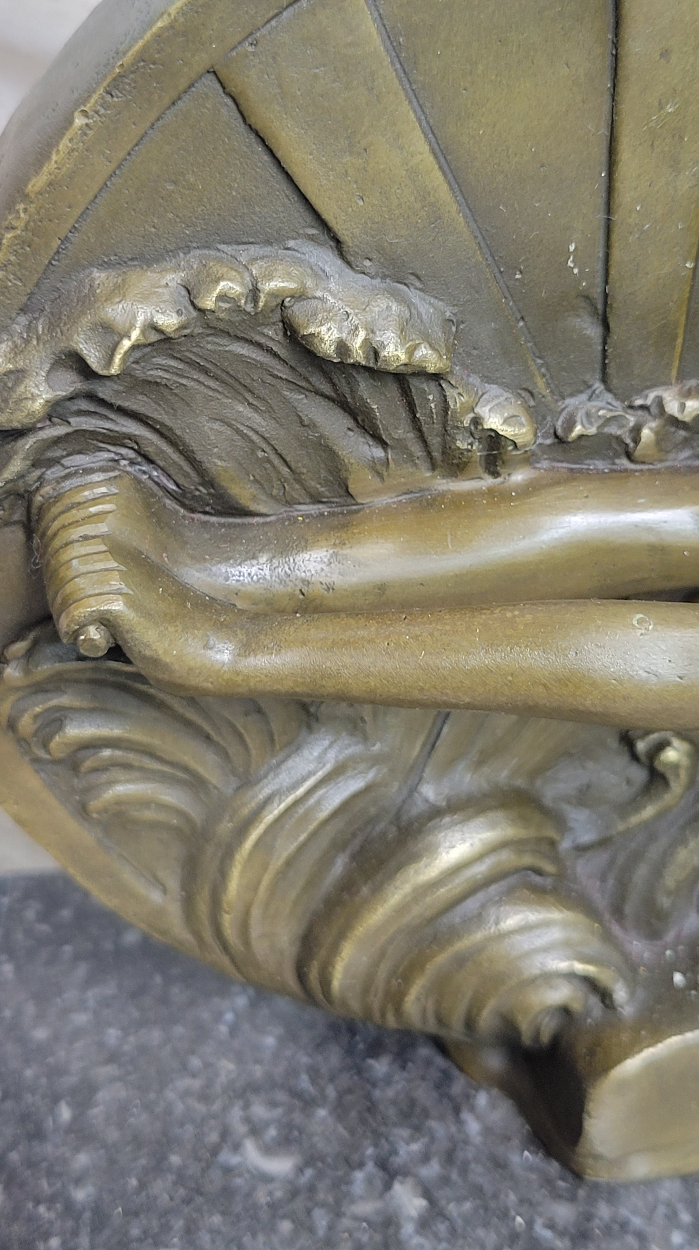SIGNED NUDE GIRL TOWARD DESTINY BY GENNARELLI BRONZE SCULPTURE HOT CAST FIGURINE