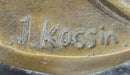 Signed Original Kassin a Tribute to Erte Bronze Sculpture Hand Made Figurine