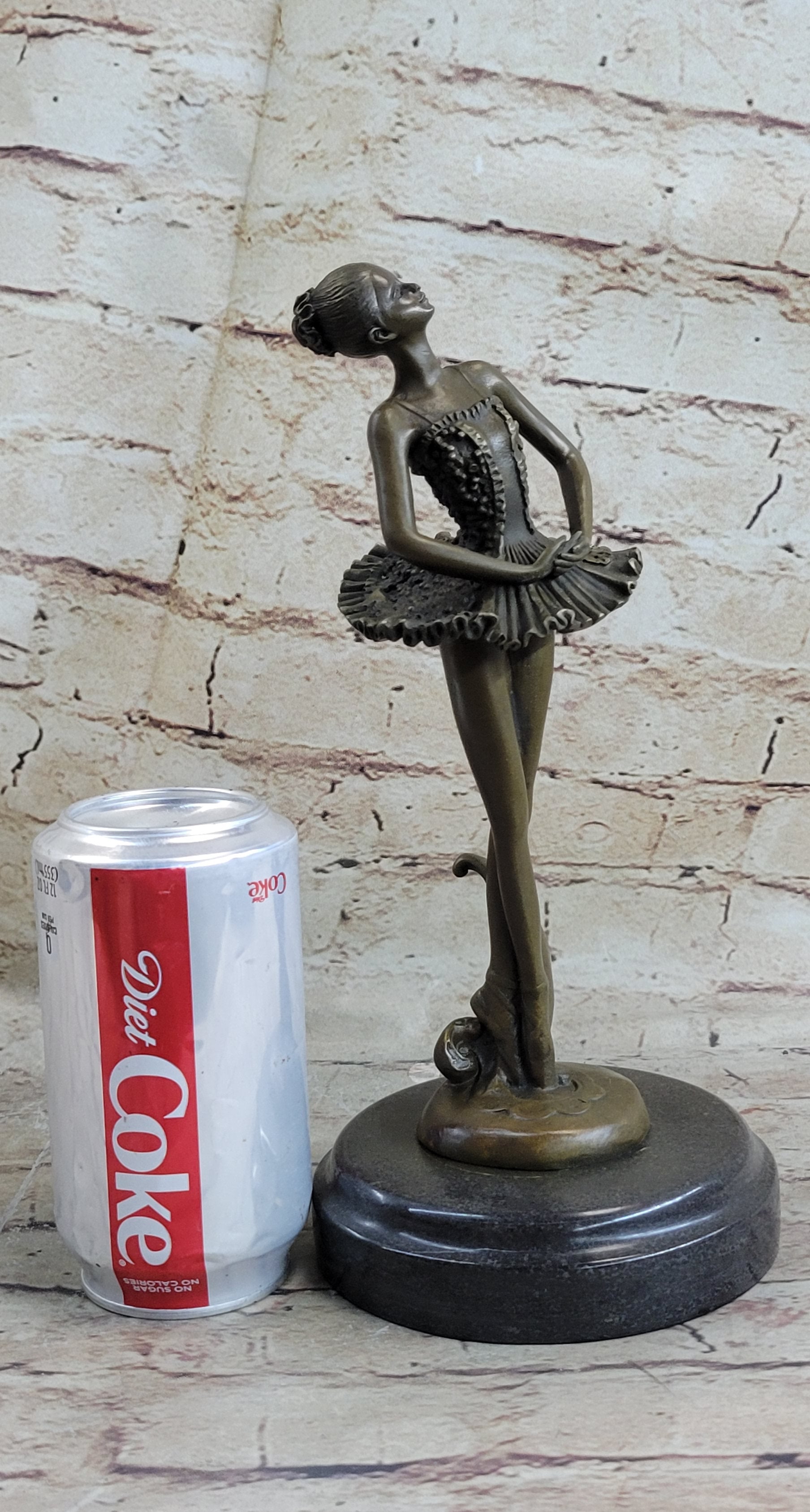 Art Deco Hot Cast Bronze Graceful Ballerina Ballet Statue Sculpture Gift Decor