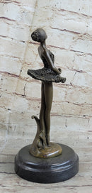 Art Deco Hot Cast Bronze Graceful Ballerina Ballet Statue Sculpture Gift Decor