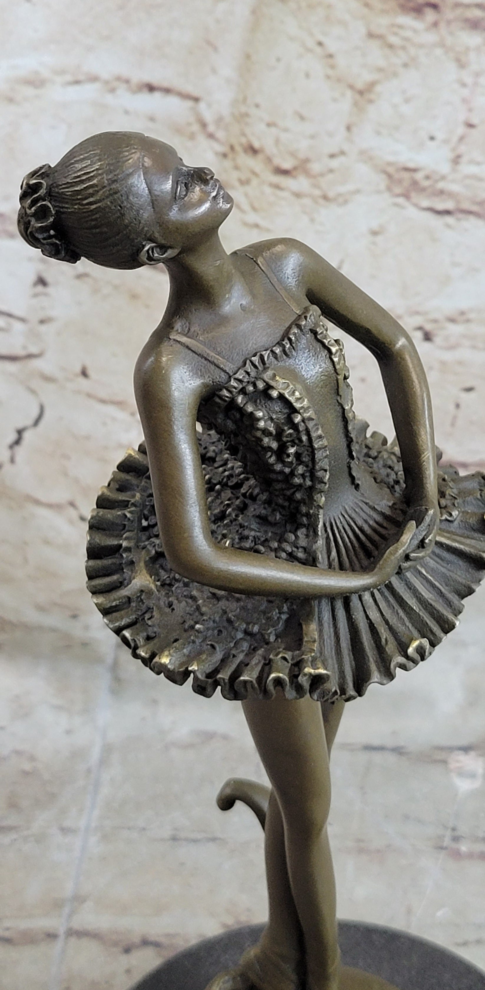 Art Deco Hot Cast Bronze Graceful Ballerina Ballet Statue Sculpture Gift Decor