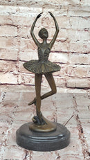 Art Deco Child Ballerina Bronze Trophy Sculpture